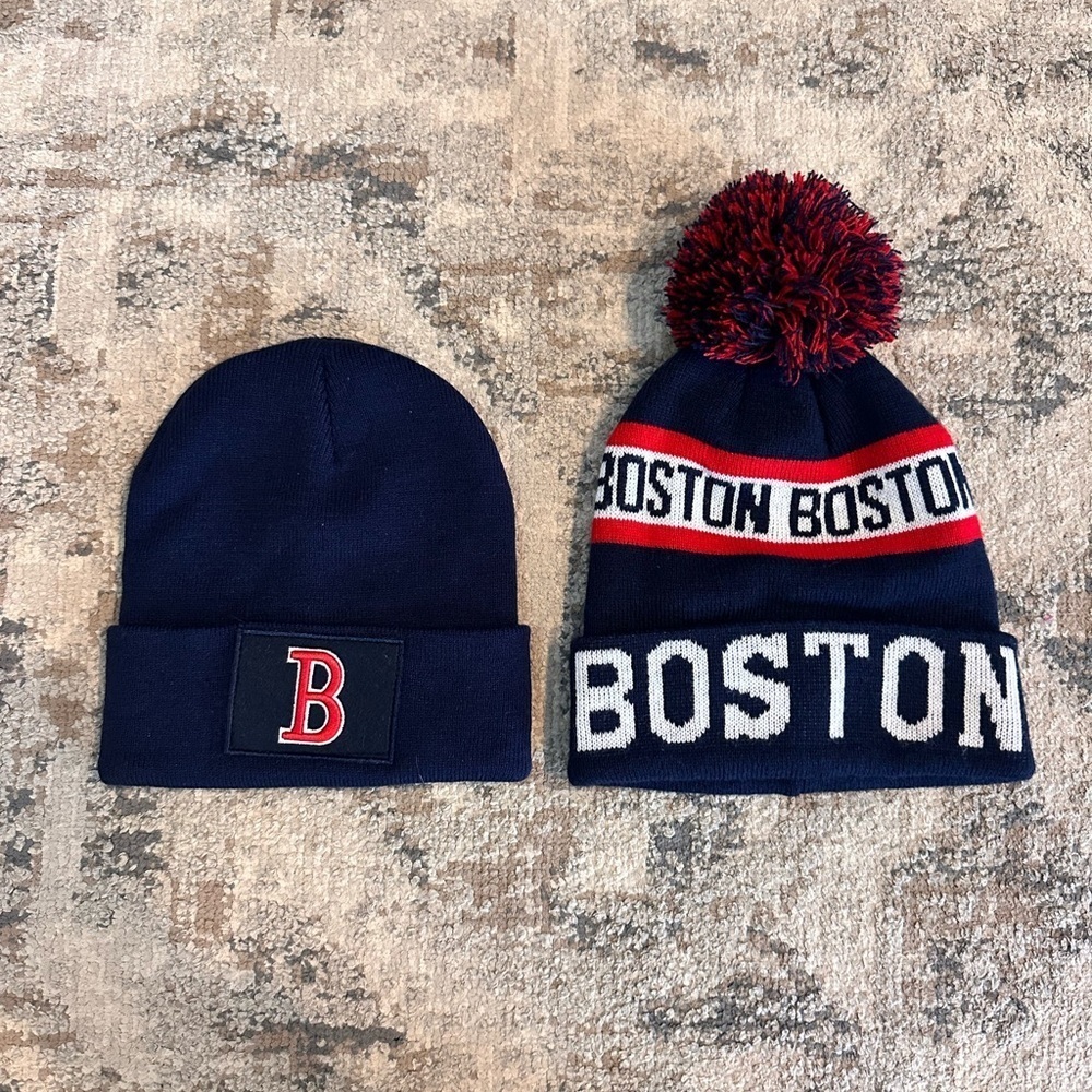 Boston Redsox  beanies His & Hers beanies.